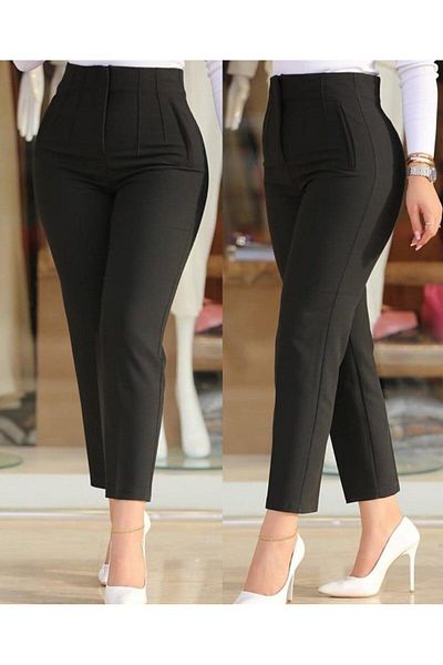merysare Colorful Women's Crepe Trousers - Ankle Length, Pocket Detail, Full Fit