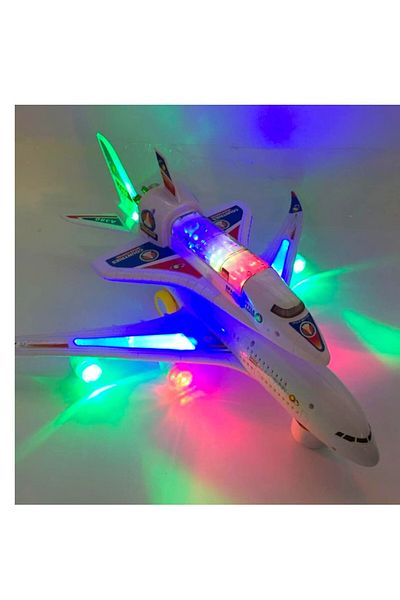 Toybox Non Toxic Rich Detailing Airbus A380 Double Decker Flash Electric Sound Light Model Airplane