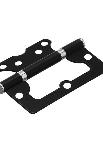 almital mobilya aksesuarları furniture accessories Cerniera Black 3 bucăți balamale uși compatibile pentru interior-exterior, fără direcție, fluture 100x71x38 mm