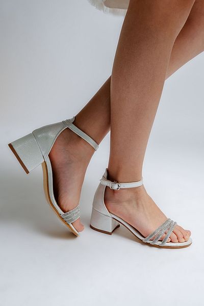 mnpc Girl's Stone Heeled Evening Dress Shoes