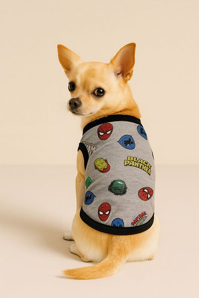 Monopetz Organic Fabric Cat and Dog Outfit - Marvel [ Size M ]