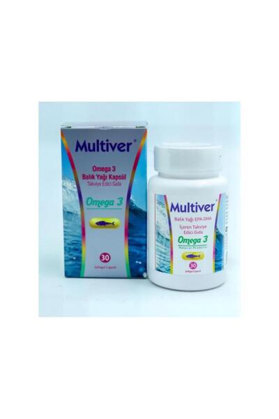 Multiver Omega 3 Fish Oil Capsule 30 Softgel Capsules