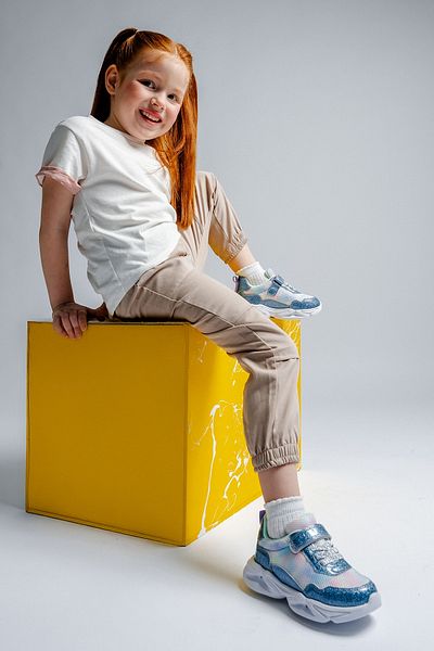 mnpc Blue Luminous Sneakers for Girls