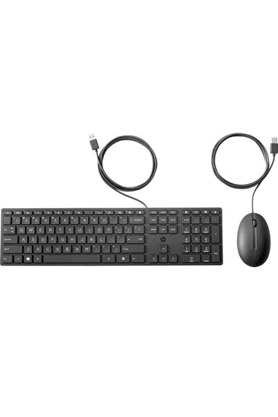 HP Kablolu Masaüstü 320MK Fare ve Klavye (9SR36AA)