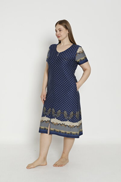 ROMEO LİFE Γυναικείο φόρεμα με φερμουάρ από βαμβακερό ύφασμα 7191