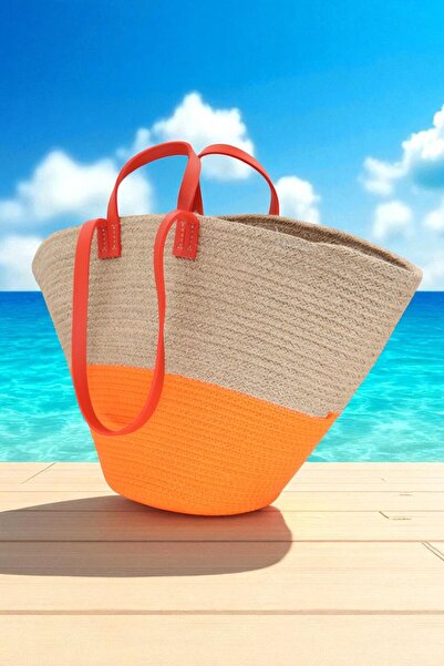 HFKY Кольорова плетена пляжна сумка - Аксесуари RY272