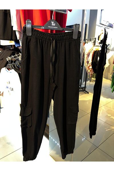 NK Black Boy's Flexi Trousers 66314