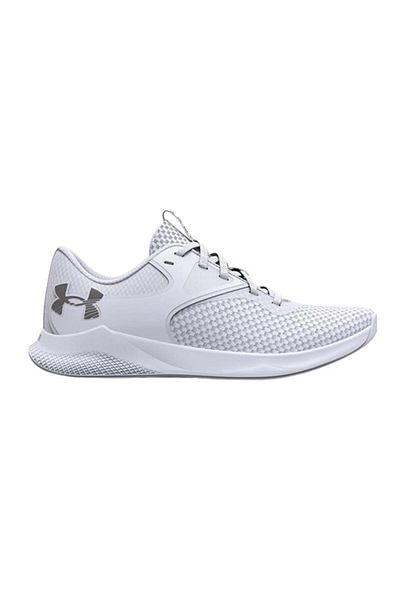 Under Armour حذاء الجري والمشي باللون الأبيض للنساء من Charged Aura 2 3025060-100