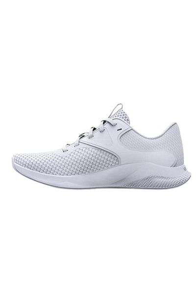 Under Armour حذاء الجري والمشي باللون الأبيض للنساء من Charged Aura 2 3025060-100
