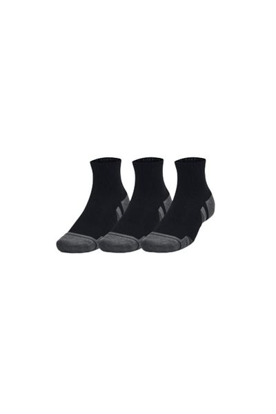 Under Armour Чорапи унисекс, черни, UA Performance Cotton 3p Qtr 1379528-001