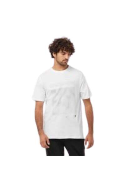 Salomon Ανδρικό λευκό μπλουζάκι Graphic Ss Tee M Lc2246900