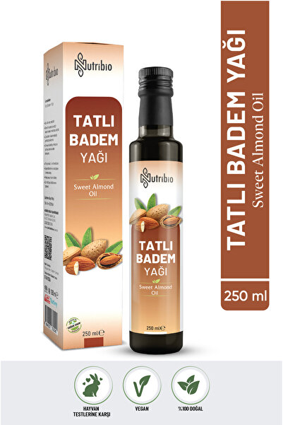 nutribio Tatlı Badem Yağı %100 Saf 250 ml