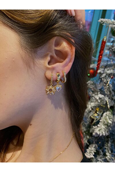 begonvil jewerly Çoklu Minimalist Küpe Seti