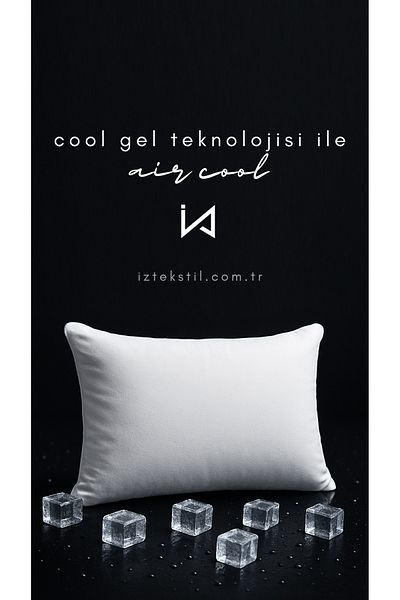İzgi Concept Air Cool Cool Αποτελεσματικό Μαξιλάρι Ψυκτικού Τζελ |   Σφουγγάρι μνήμης Visco |   Τεχνολογία Cool Gel |   Ορθοπεδικός