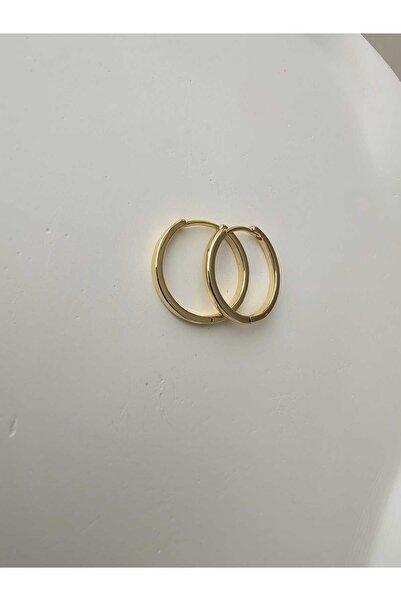 Zivazer Store Kadın Çelik Kararmaz Xuping 14k Altın Renginde Halka Küpe