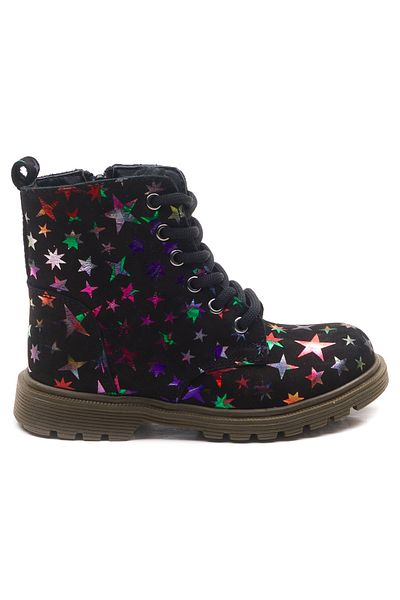Minipicco Mnpc Girl's Black Leather Orthopedic Supported Children's Boots