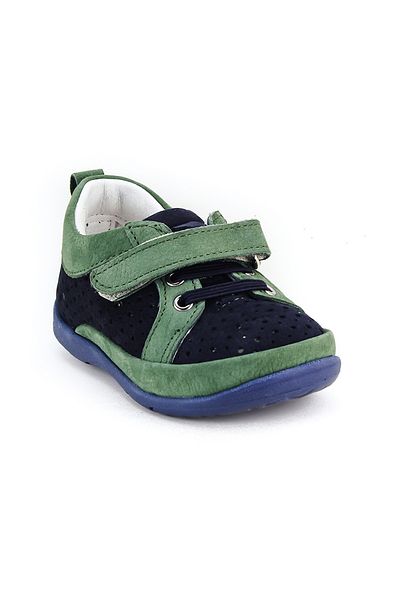 mnpc Unisex Children's Laci-green Leather Orthopedic Support First Step Shoes