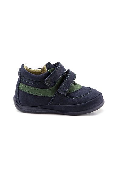 mnpc Boy's Navy Blue Leather Orthopedic Supported First Step Boots