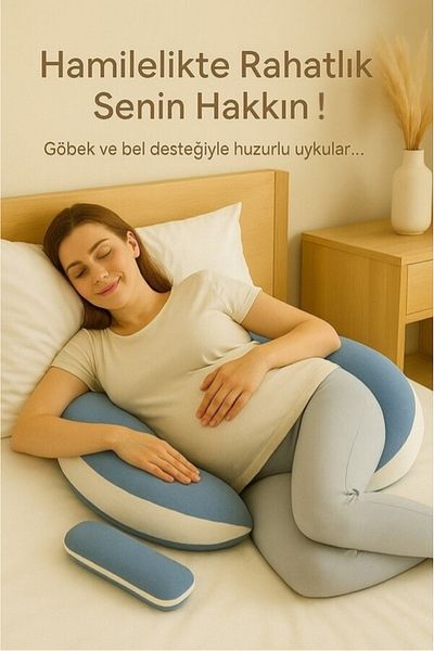 Lucky Day Blue Multifunctional Pregnancy Pillow - Sleep Support