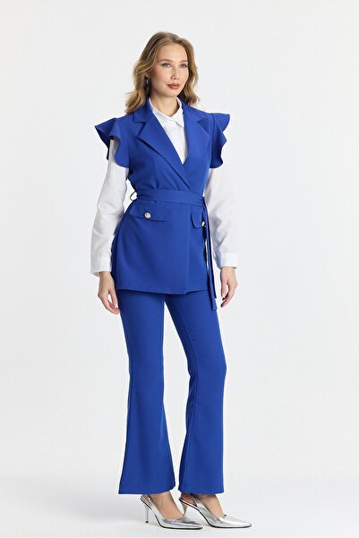 MADAME MELEK Costum de jos, de sus, de trei piese, pantaloni spanioli, vestă,...