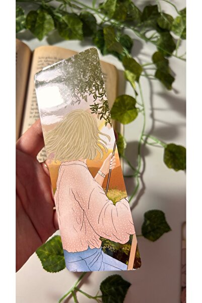 Handeto Kraft Semn de carte tematică leagăn 5 X 15 cm acoperit cu PVC Structu...