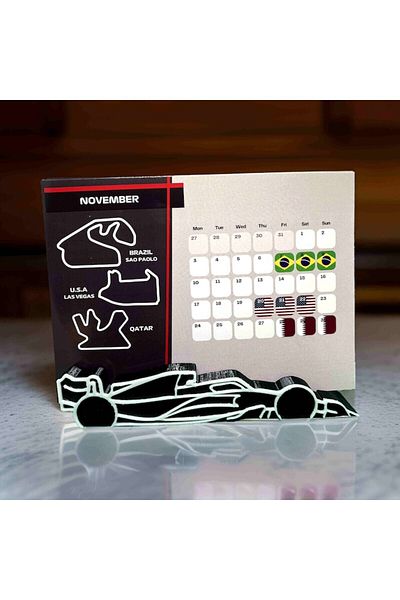 OEM Calendar Formula1, desk, season 2025