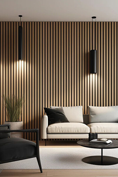 Akupanel Flex 60x245 cm Meşe Renk Akustik Ahşap Duvar Paneli