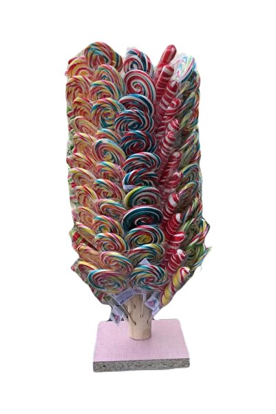 şekeyci مصاصات كبيرة مستديرة 30 جرام حلوى سوسيتي 150 قطعة (الحامل متضمن)