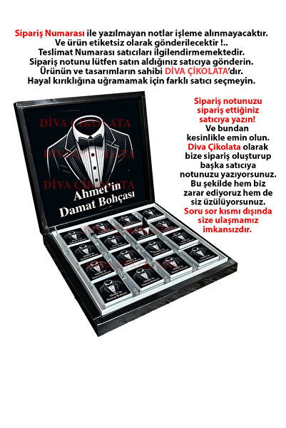 Genel Markalar Damat Bohçası Çikolatası 32 Adet Madlen Çikolata