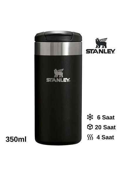 Stanley الايرلايت ™   كوب ترانزيت سعة 0.35 لتر، كوب ترمس، زجاجة مياه سوداء