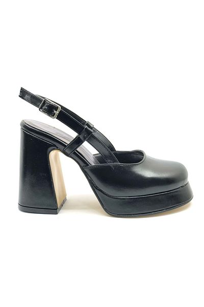KOCAMANLAR Feles Jane Jane Platform Heel Women's Classic Heeled Shoes Black