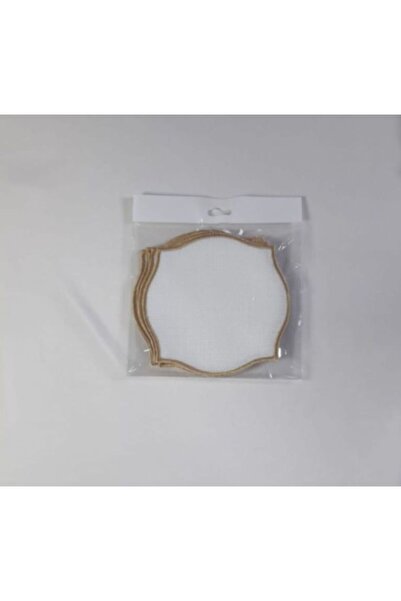 NAKIŞ ATÖLYESİ 6 Pcs Etamine Processable Party Cocktail Coffee Presentation Napkin No:42