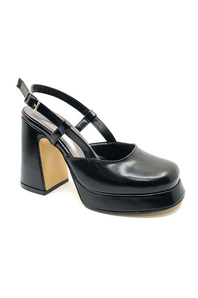 KOCAMANLAR Feles Jane Jane Platform Heel Women's Classic Heeled Shoes Black