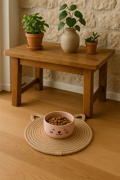 ÖRGÜM Cat Feeding Mat Cat Food Mat 32X32 cm