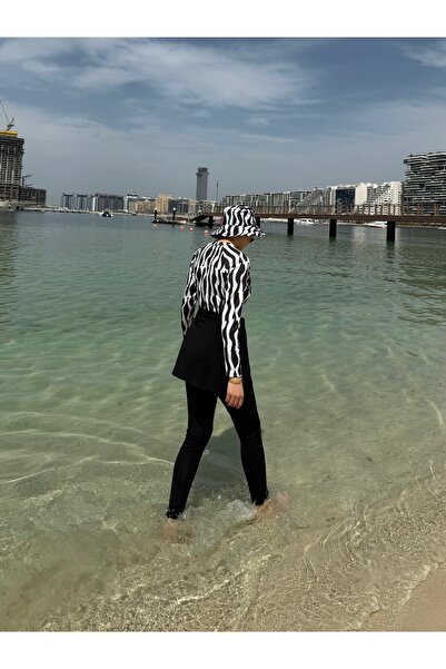 Adalenna Moda Tesettür Mayo 4Lü Takım (şapka dahil)