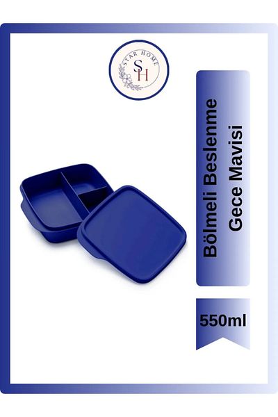 Tupperware Purple Compartmented Lunch Box 550 ml