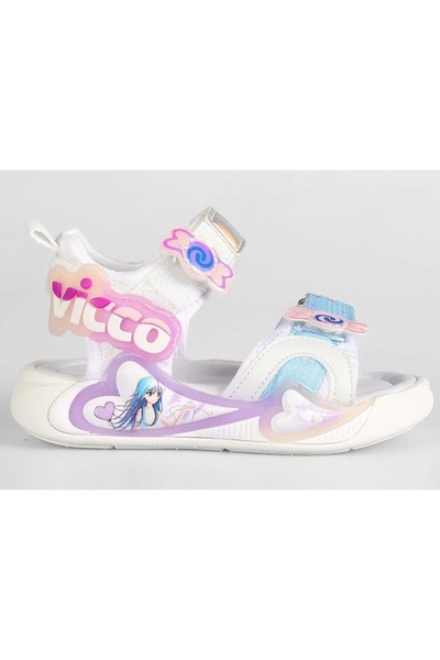 Vicco Arial Orthopedic Children's Sandals White