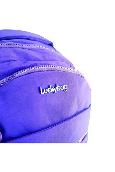 LUCKY BAG Naborana tkanina ljubičasta pregrada za laptop Postavljeno škola To...