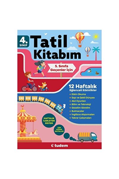 Tudem Yayınları Tudem 4. Sınıf Tatil Kitabım (5.SINIFA GEÇENLER IÇİN)