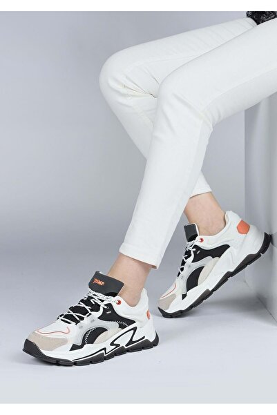 Jump 29096 Alb - Negru Pantofi de damă Tenisi casual