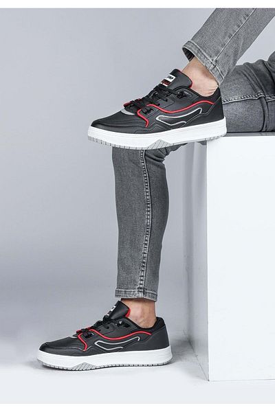 Jump 28520 Black - White Men's Sneaker Casual Sneakers