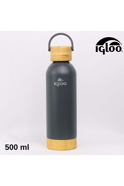 IGLOO Hydrate Pro Botte 500ml Thermos Flask Smoked