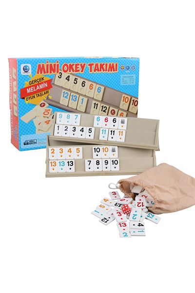 Sera Oyun Aletleri Mini Okey Set (Melamine Stone) Width: 8.2 cm Length: 32 cm Height: 6.5 cm
