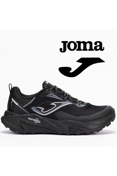 Joma Rase Trail Trekking Walking and Running Shoes Men's Sports Shoes Black-Black