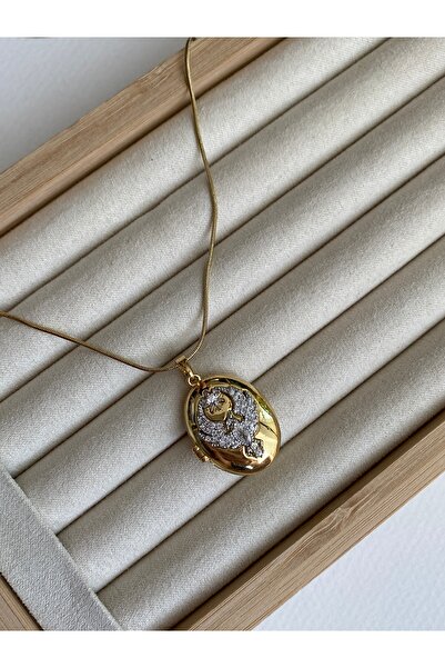 Pinery Jewels Phoenix Far City Alya Openable Lid Photocellable Stainless Steel Women's Necklace