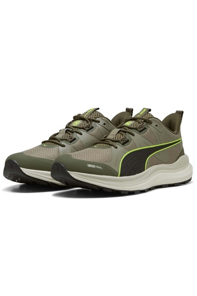 Puma 379440-16 حذاء رياضي للجنسين من Reflect Lite Trail باللون الكاكي