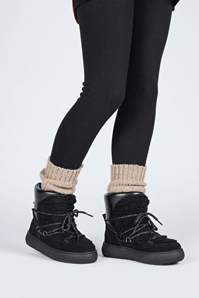 Jump 60210 Unisex Çocuk Kar Botu SİYAH