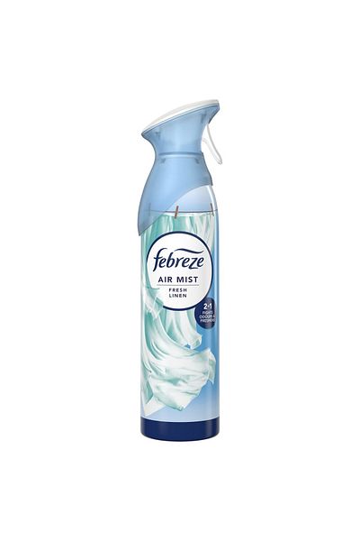 Febreze Linen Air Mist Spray 185 ml – Fresh Linen Scent, Odor Eliminator, Long-lasting