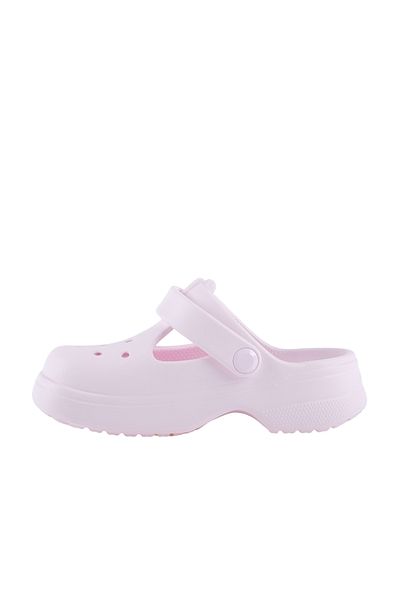 Crocs Κλασικά παιδικά ροζ σανδάλια Mary Jane (210615-6ZW)