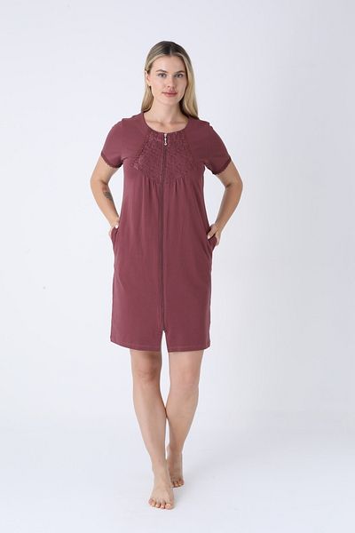 ROMEO LİFE Women's Cotton Lycra Zippered Dress 7467